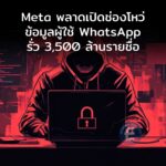 Meta พลาดเปิดช่องโหว่ร้ายแรง อาจทำข้อมูลผู้ใช้ WhatsApp รั่ว 3,500 ล้านรายชื่อ