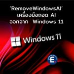 คืนความเป็นส่วนตัว ‘RemoveWindowsAI’ เครื่องมือถอด AI ออกจาก  Windows 11