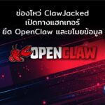 ช่องโหว่ ClawJacked เปิดทางเว็บไซต์อันตรายควบคุม OpenClaw และขโมยข้อมูลผู้ใช้