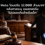 Meta โดนปรับ 12,000 ล้านบาท! หลังศาลระบุแพลตฟอร์ม “ไม่ปลอดภัยสำหรับเด็ก”
