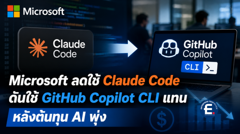 Microsoft ลดใช้ Claude Code ดันใช้ GitHub Copilot CLI แทน หลังต้นทุน AI ...