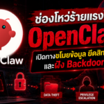 ช่องโหว่ร้ายแรงใน OpenClaw! เปิดทางขโมยข้อมูล ยึดสิทธิ์ระบบ และฝัง Backdoor ได้